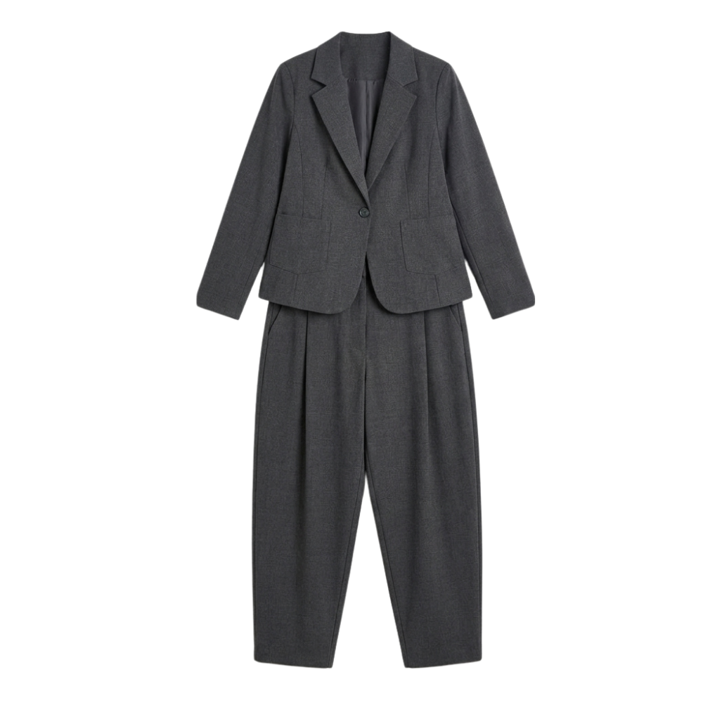 Elaire Women's Relaxed Blazer and Trouser Set - Elena Harper