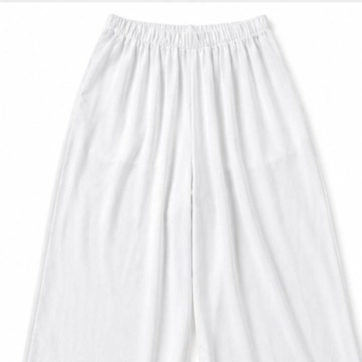 Draperie Asymmetric Chiffon-Overlay Wide-Leg Trouser Set - Elena Harper