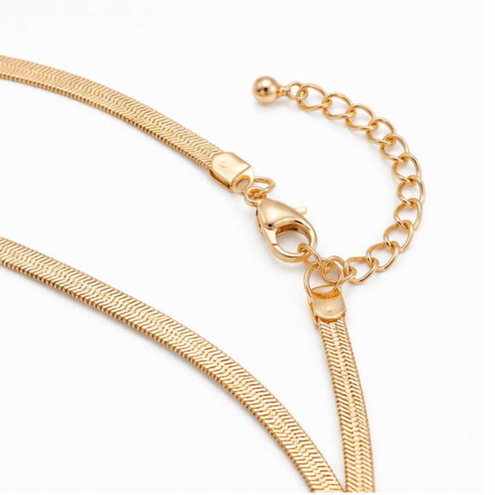 Aurelia Textured Necklace and Earring Set - Elena Harper