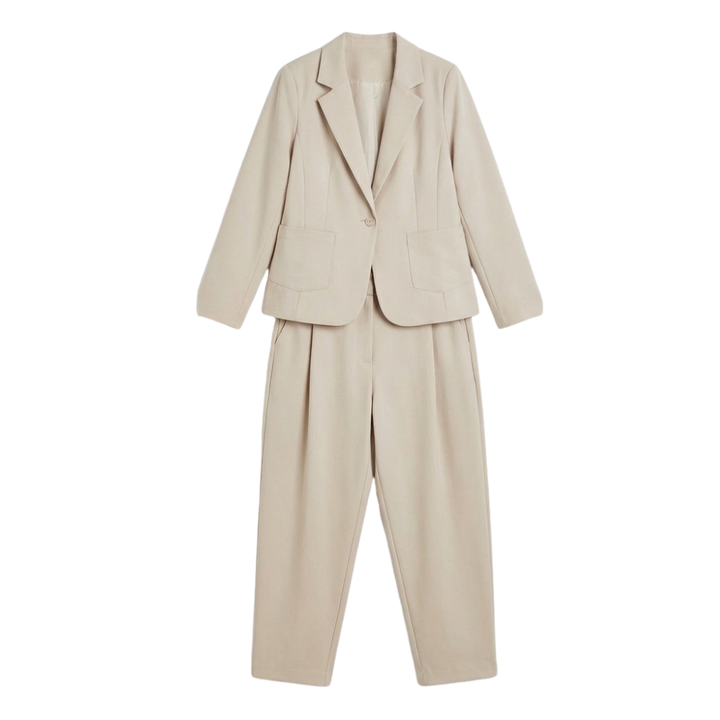 Elaire Women's Relaxed Blazer and Trouser Set - Elena Harper