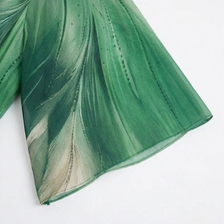 Aurelinea Women's Painted Chiffon Maxi Dress - Elena Harper