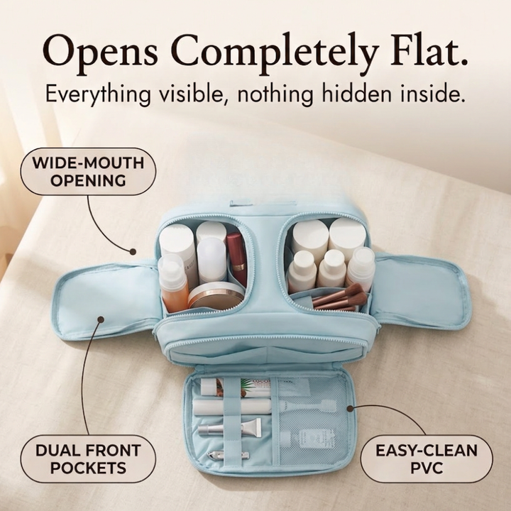Cloudette Wide-Mouth Toiletry Bag - Elena Harper