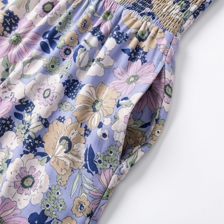 Bloomara Floral Wide-Leg Jumpsuit with Pockets - Elena Harper