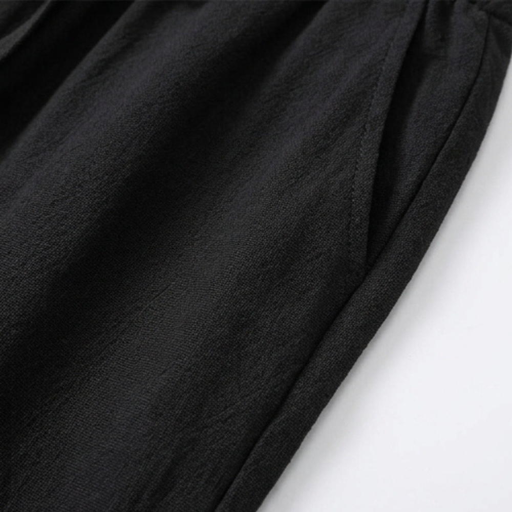 Brisella Breathable Drawstring Capris - Elena Harper