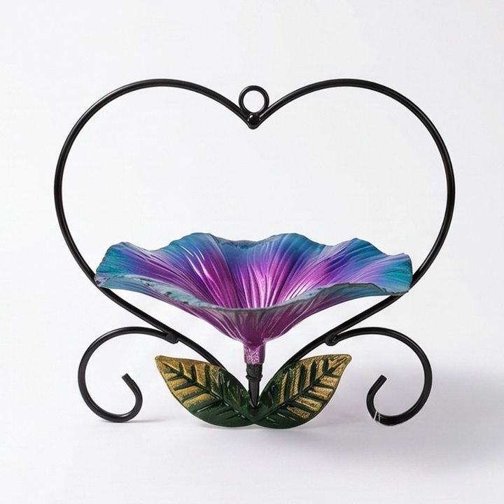 Bloomheart Heart-Shaped Flower Bird Feeder - Elena Harper
