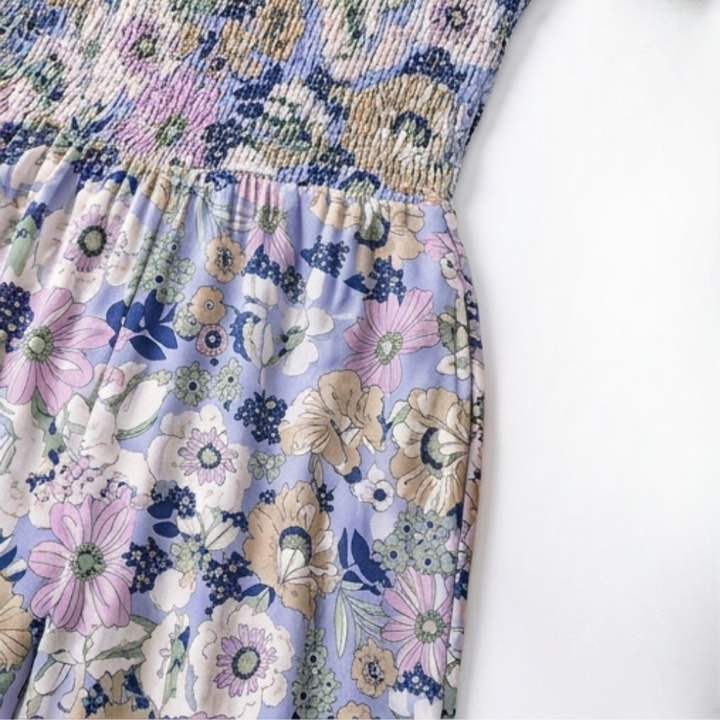 Bloomara Floral Wide-Leg Jumpsuit with Pockets - Elena Harper