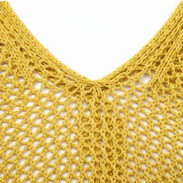 Delyne Women's Open-Knit Hooded Pullover - Elena Harper