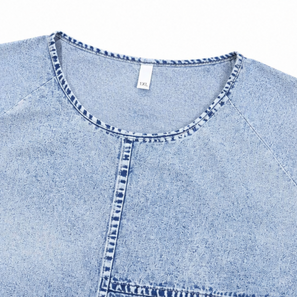 Denimly Tunic Tee That Skims, Never Balloons - Elena Harper