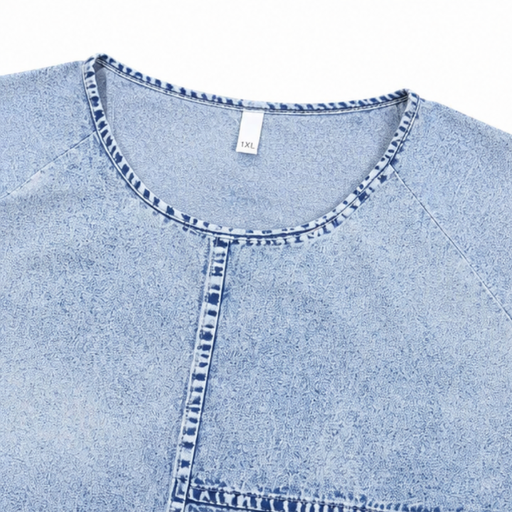 Denimly Tunic Tee That Skims, Never Balloons - Elena Harper