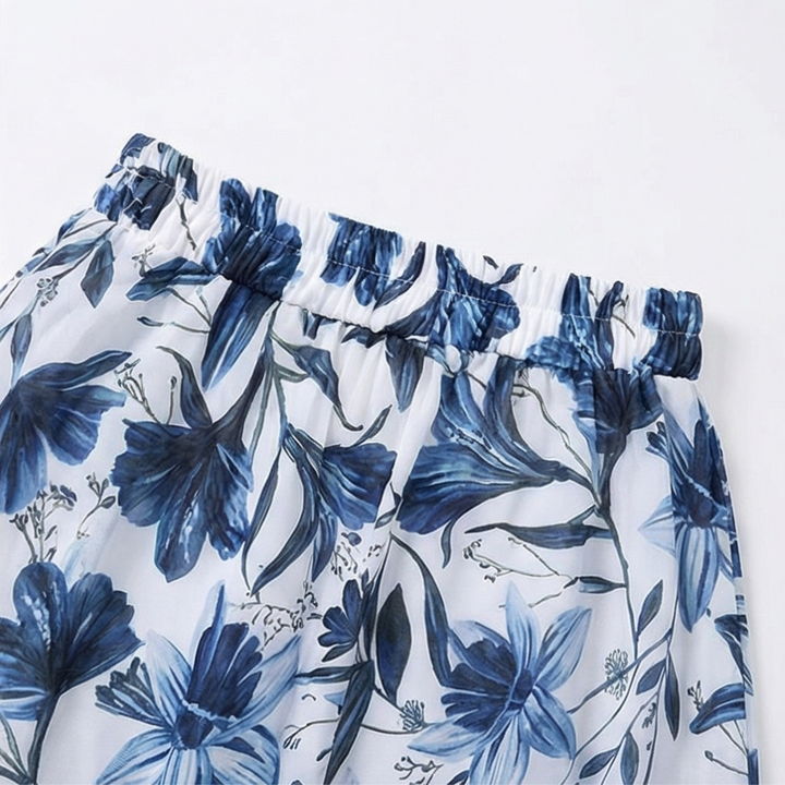 Coralina Floral Swimsuit and Matching Skirt Set - Elena Harper