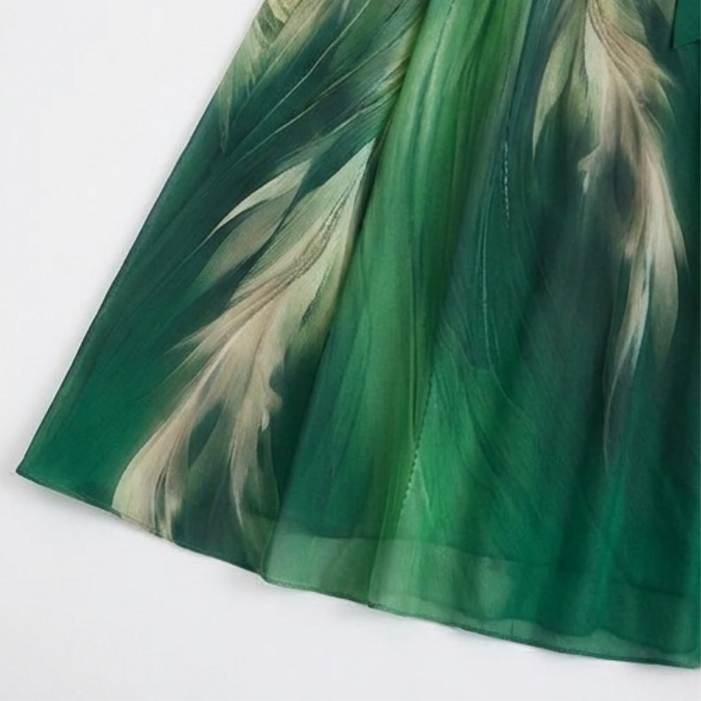 Aurelinea Women's Painted Chiffon Maxi Dress - Elena Harper