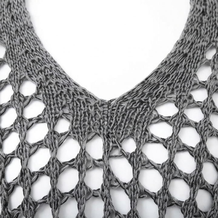 Covena Women's breezy crochet knit layering top - Elena Harper