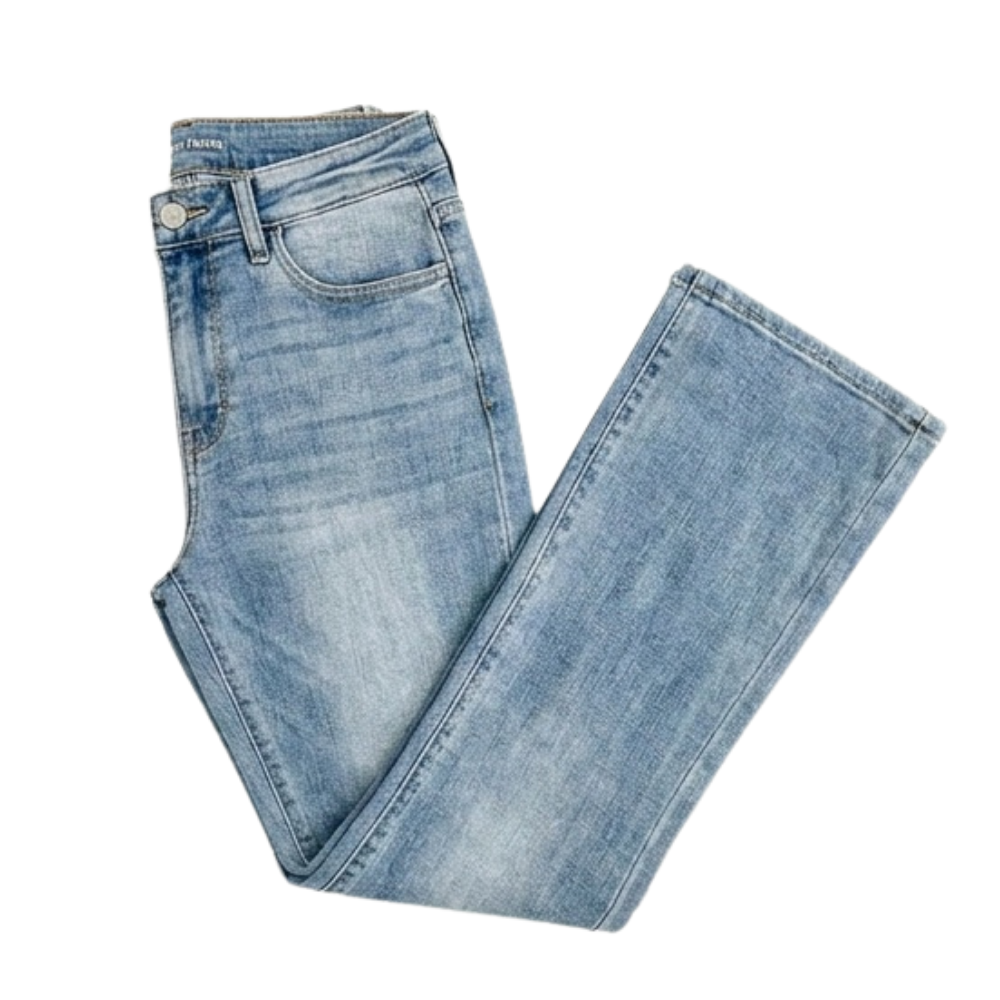 Denalia Tummy-Smoothing Bootcut Jeans - Elena Harper