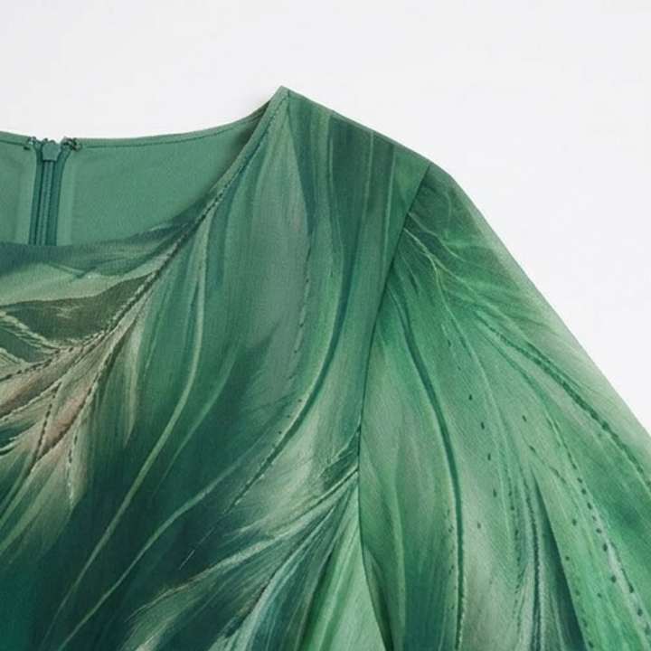 Aurelinea Women's Painted Chiffon Maxi Dress - Elena Harper