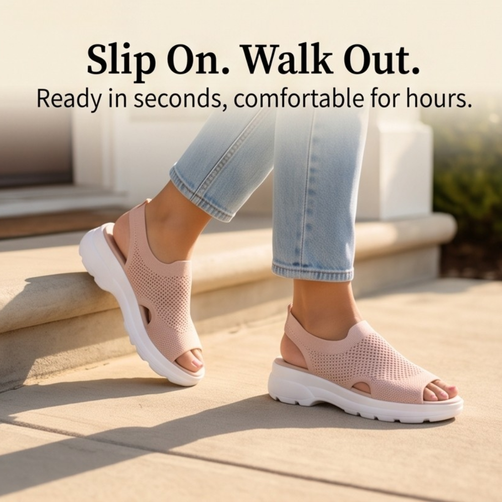 Caluna Cushioned Slip-On Platform Sandals - Elena Harper