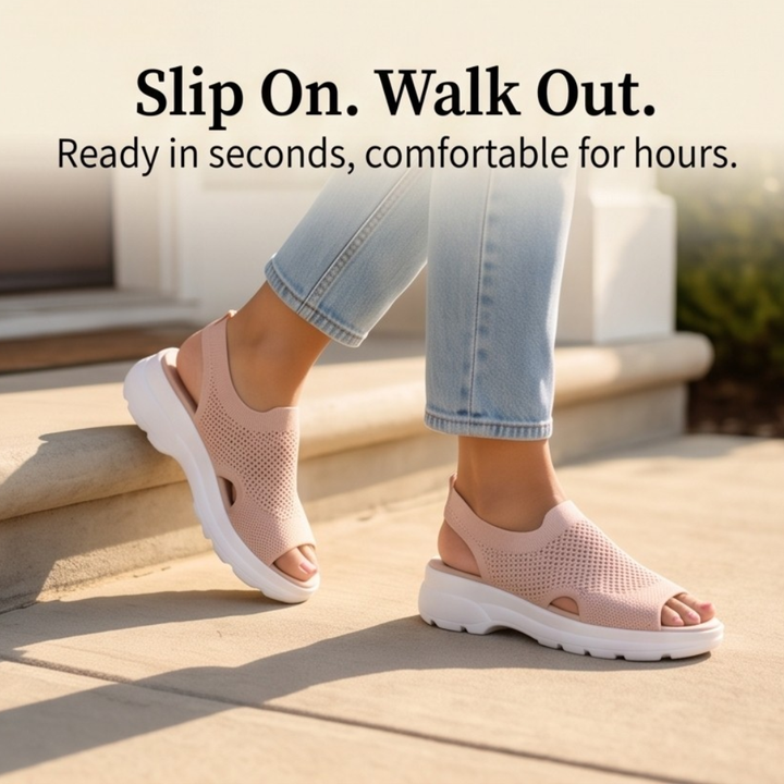 Caluna Cushioned Slip-On Platform Sandals - Elena Harper