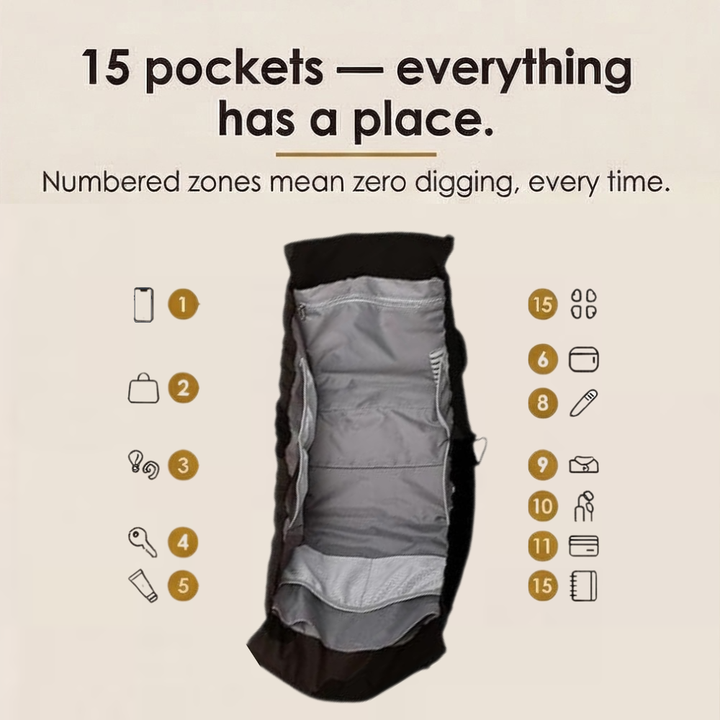 Carrova Organized Everyday Tote with Backpack Straps - Elena Harper
