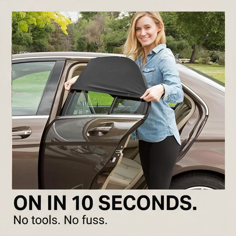 Breezeguard Universal Car Window Sun & Bug Screen - Elena Harper