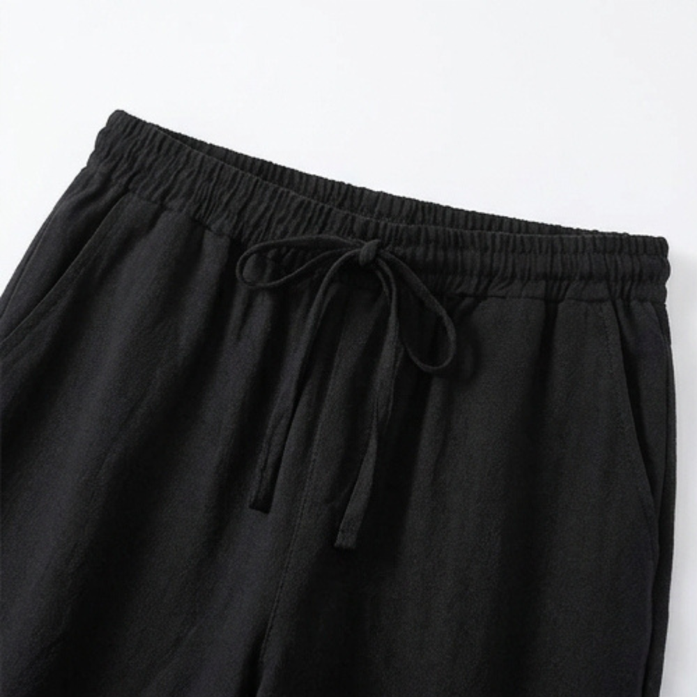 Brisella Women's Breathable Cotton-Linen Capri Pants - Elena Harper