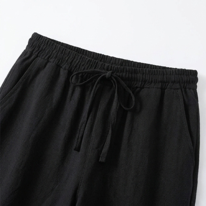 Brisella Women's Breathable Cotton-Linen Capri Pants - Elena Harper