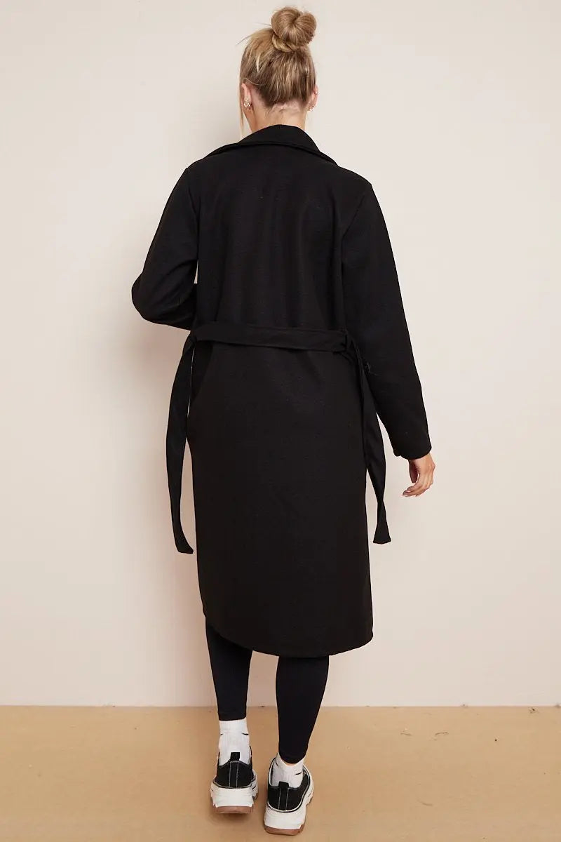 Stella Women's Double Breasted Belted Coat, view 8 - Elena Harper