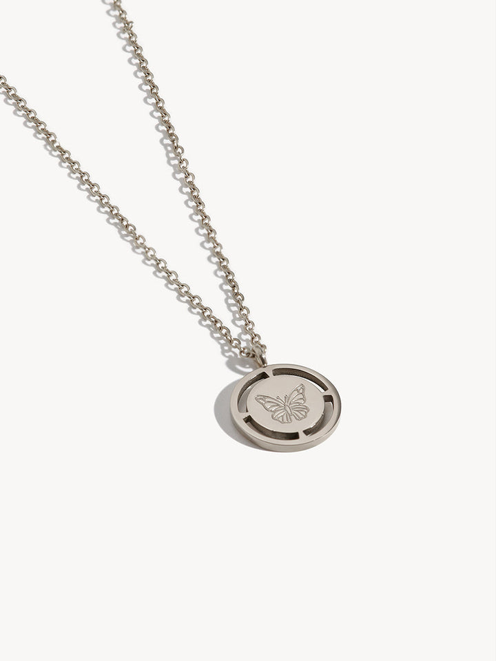 Graceful Butterfly Necklace, view 6 - Elena Harper