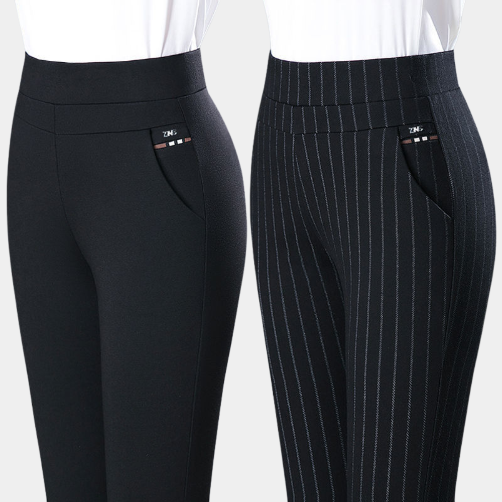 LELIE Casual Chic Stretch Pants Women, view 2 - Elena Harper