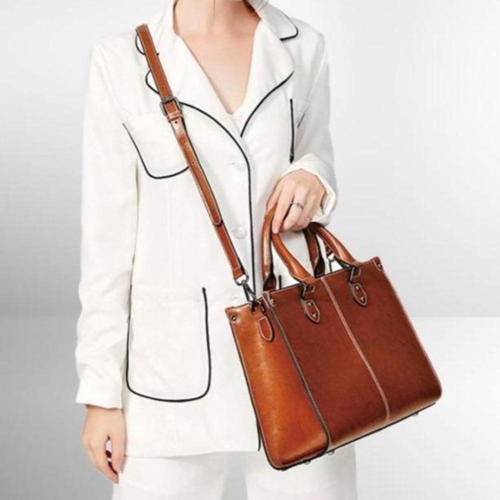 Women's Elegant Tote Handbag with Zipper
