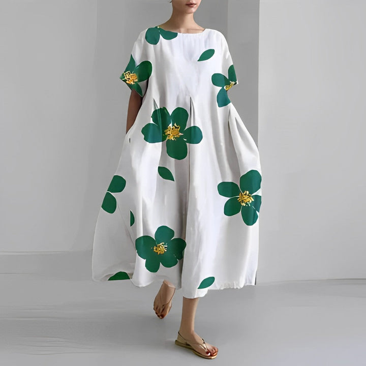 Daisy Retro Big Swing Loose Maxi Dress - Elena Harper