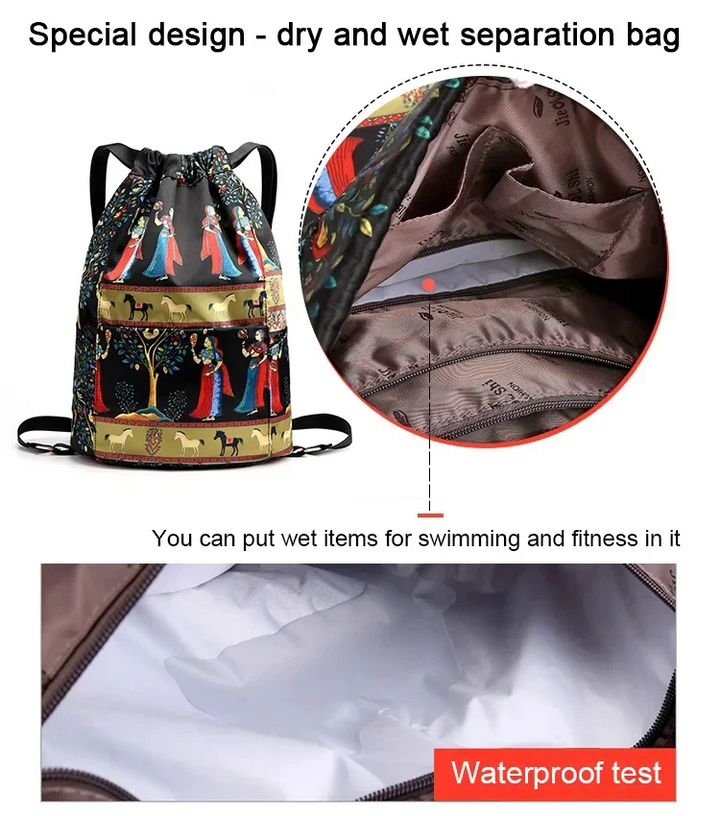 SmartPack Backpack with Wet-Dry Compartment, view 2 - Elena Harper