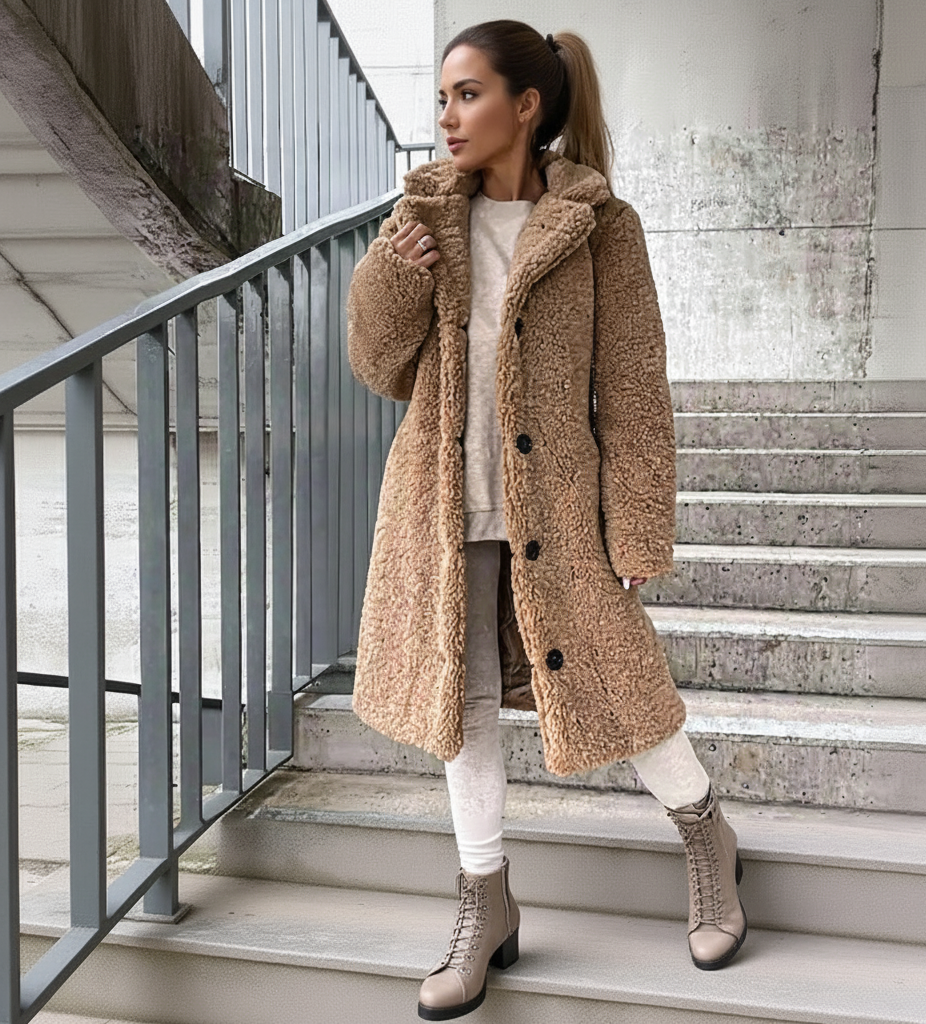 Annelous Teddy Coat – Long and Fluffy Winter Coat