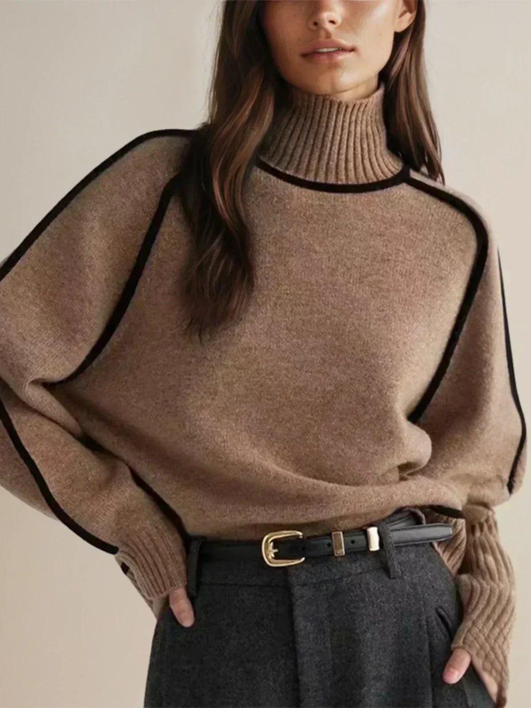 Darla Elegant Turtleneck sweater - Elena Harper