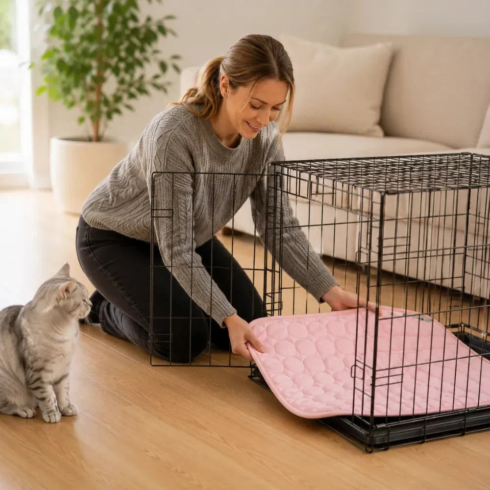 Coolabee Cooling Mat for Dogs & Cats, No-Freeze Washable Pet Pad - Elena Harper
