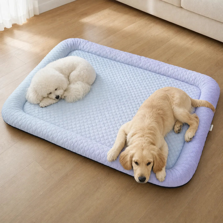 Coolaby Ice Silk-look Pet Cooling Mat for Dogs and Cats, Padded Non-Slip Summer Bed - Elena Harper