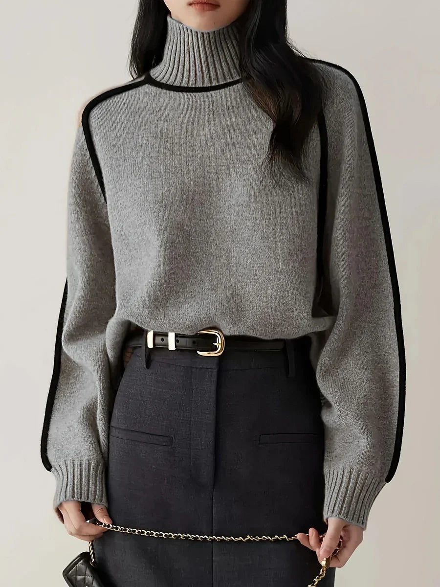 Karina Elegant Turtleneck Sweater, view 6 - Elena Harper