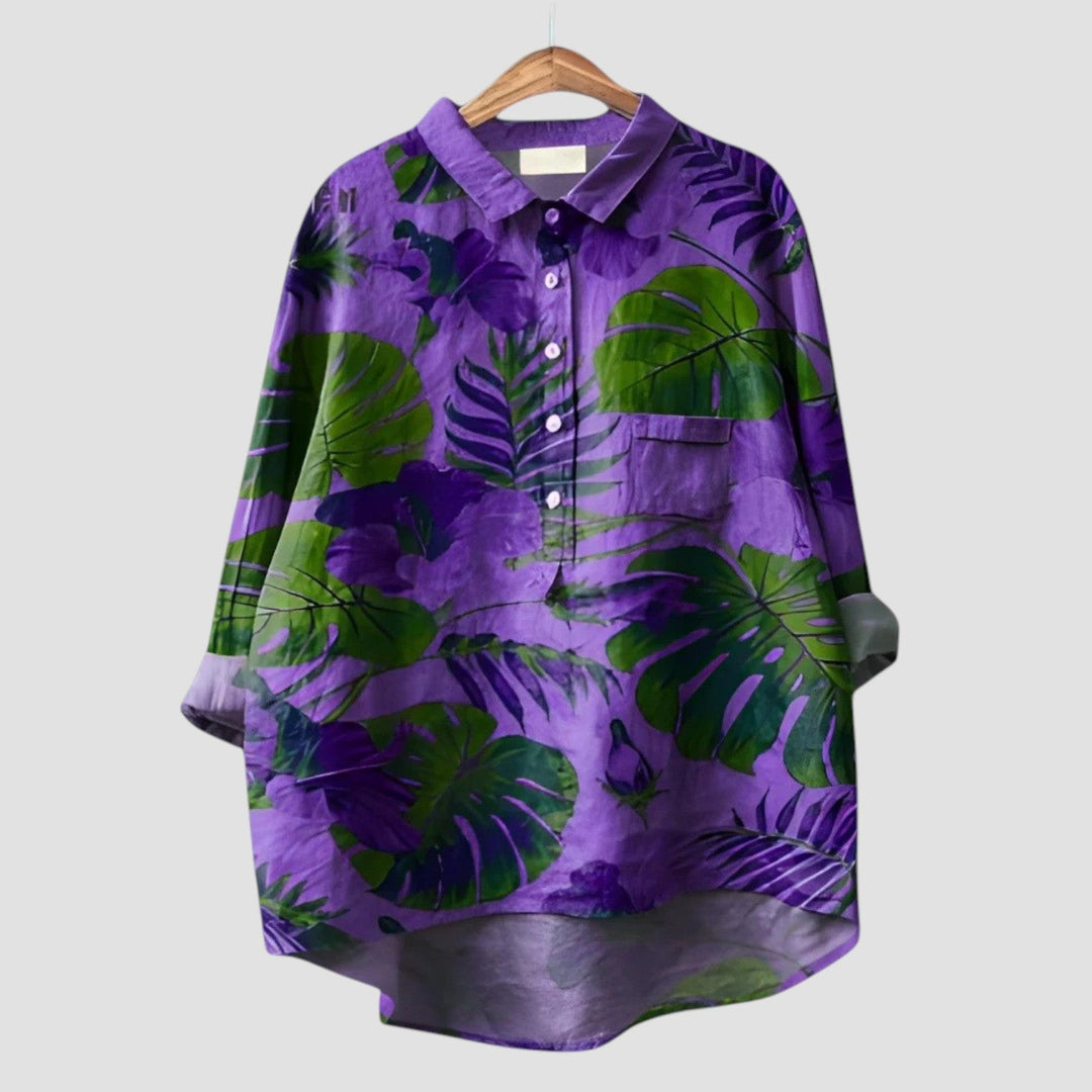 Zarela™ | 2025 – Jungle Breeze Blouse