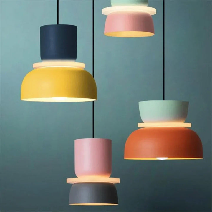 Lucie Nordic Color Block Hanglamp