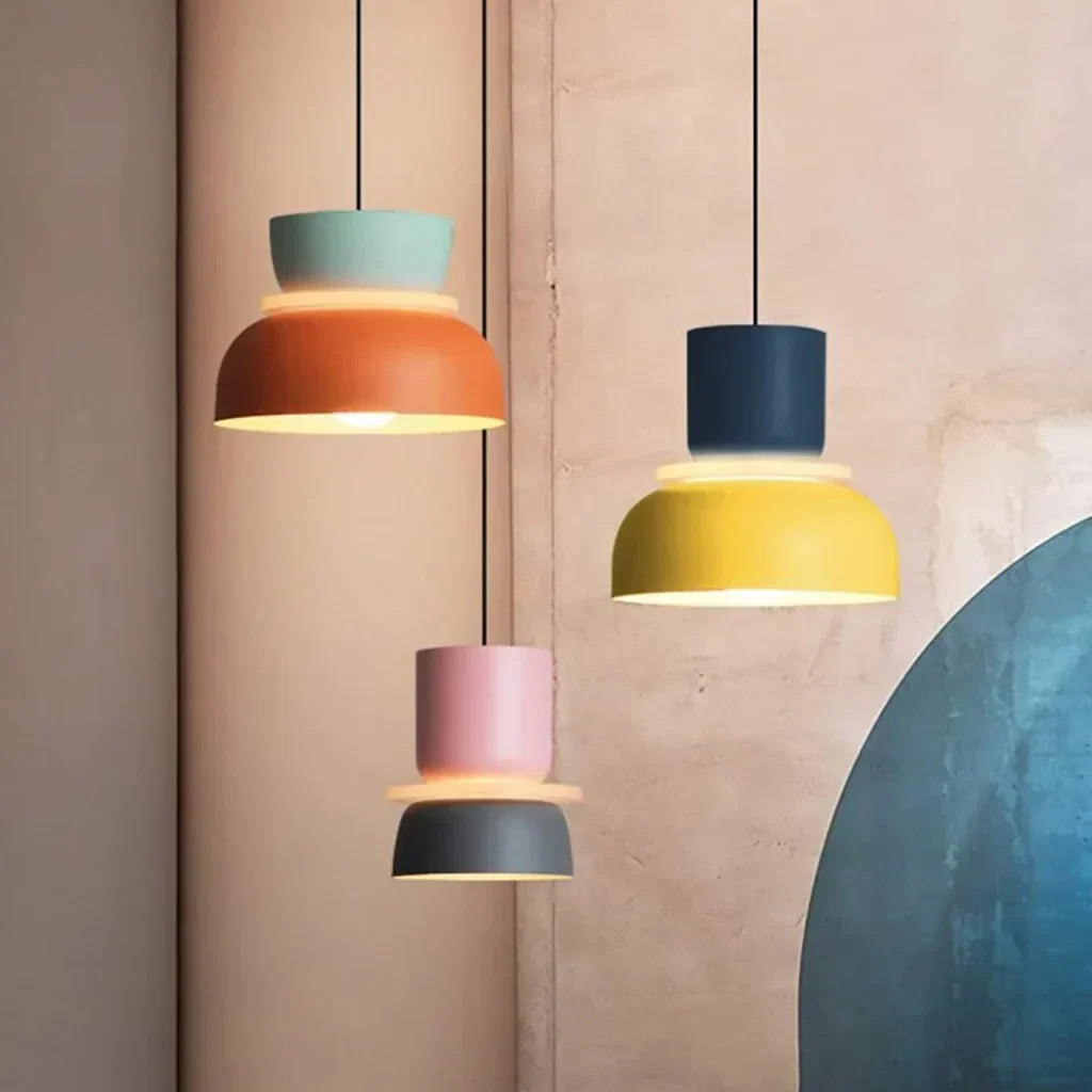Lucie Nordic Color Block Hanglamp