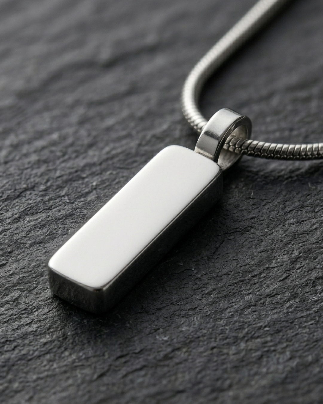 Rectangle Pendant Necklace For Men