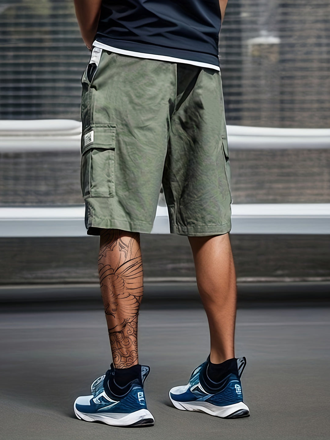 Men's Cargo Shorts with Multiple Pockets