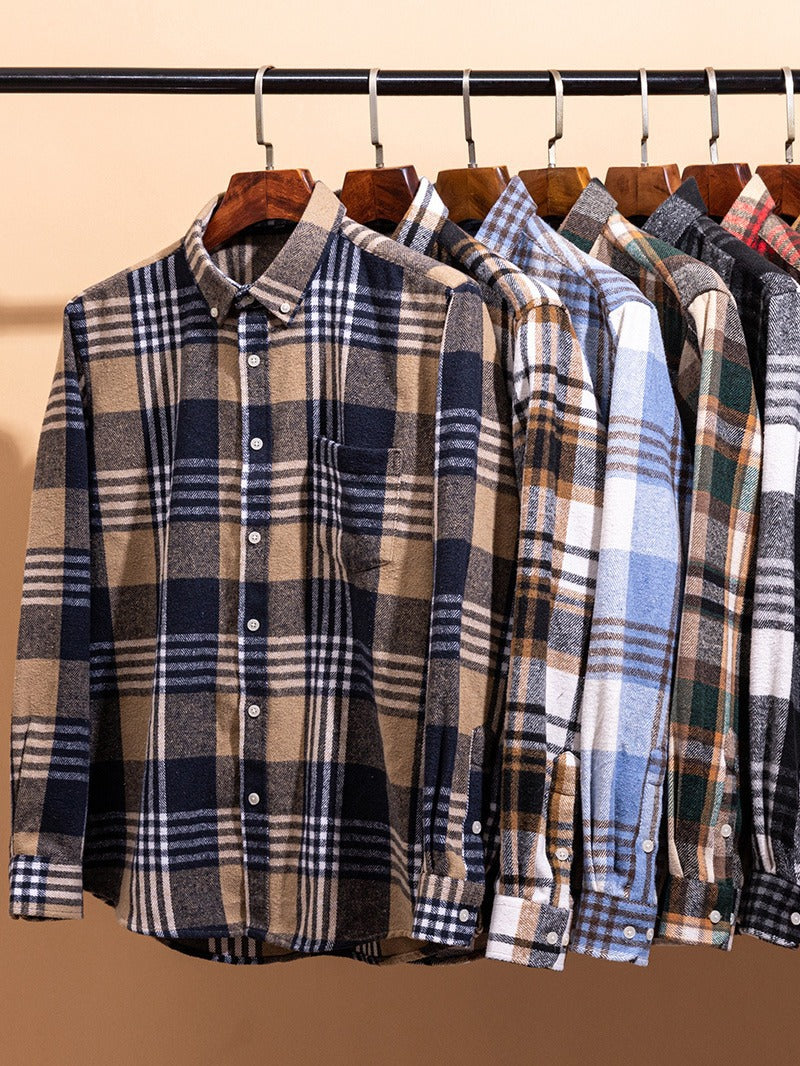 Modern Checked Shirt for Men - Elena Harper
