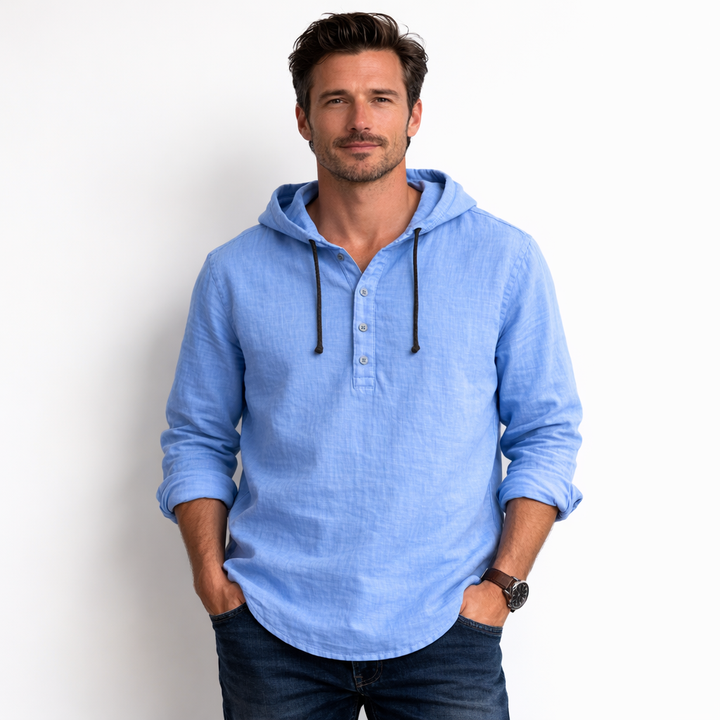 ELENA HARPER™  |  LINEN HOODIE FOR MEN