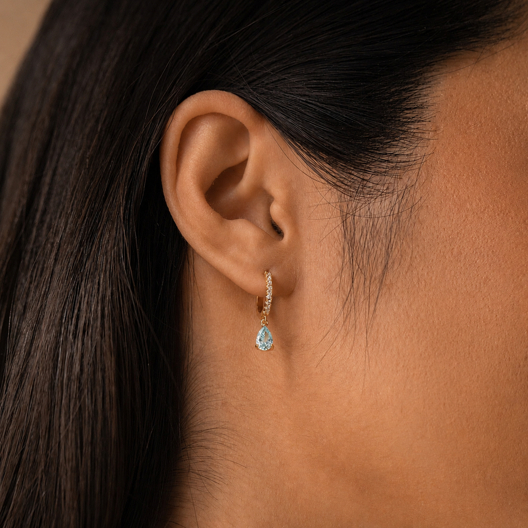 Huggie Earrings with a Personal Touch, view 9 - Elena Harper