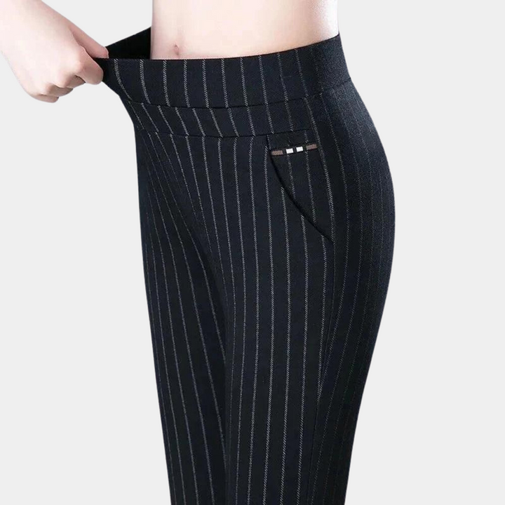 Marie High Waisted Stretchable Pants, view 6 - Elena Harper