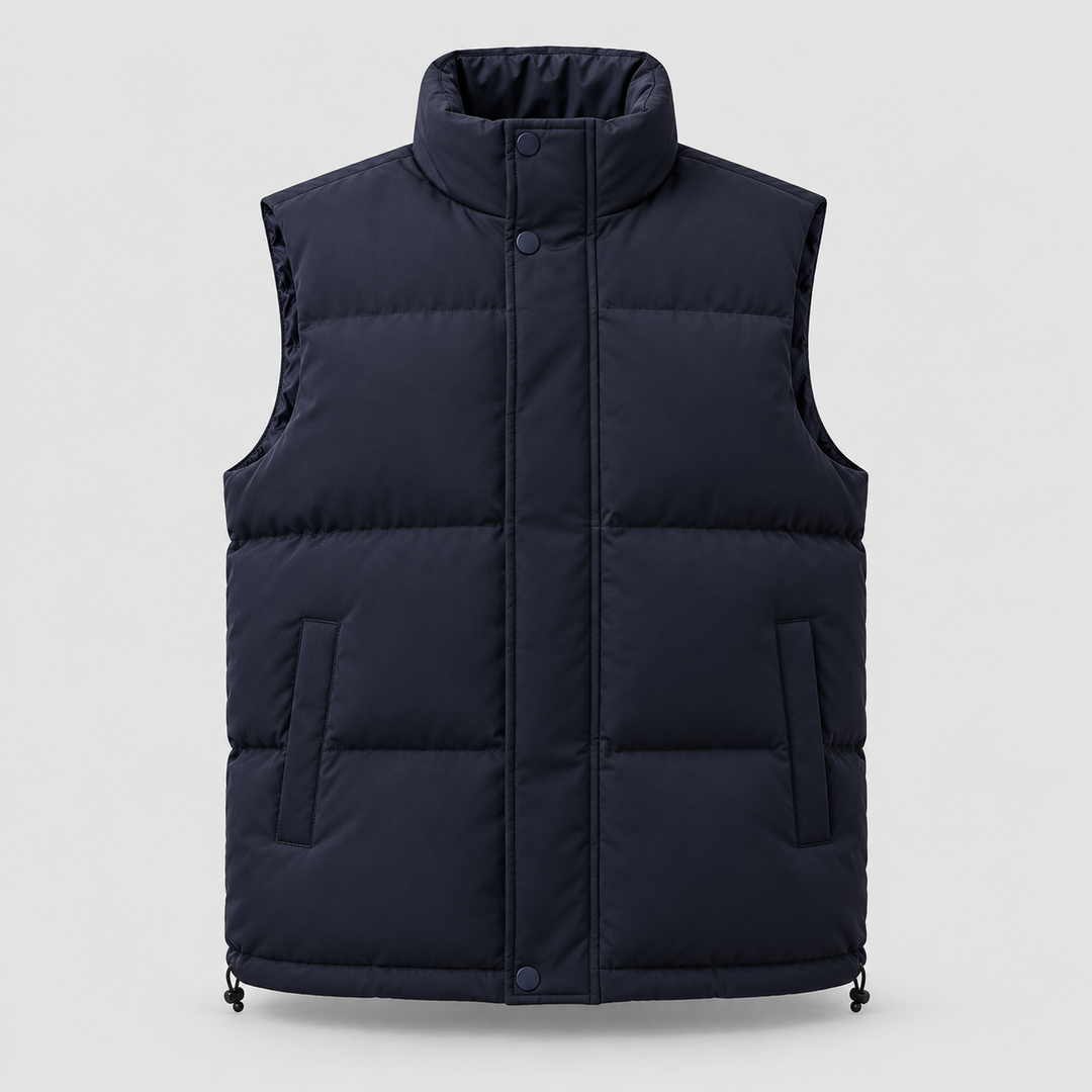 Lightweight Quilted Gilet for Men Montarello with Front Zipper