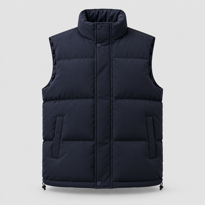 Lightweight Quilted Gilet for Men Montarello with Front Zipper