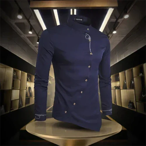 ELENA HARPER™  |  RETRO COLLAR SHIRT FOR MEN