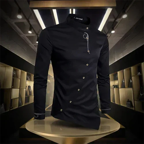 ELENA HARPER™  |  RETRO COLLAR SHIRT FOR MEN
