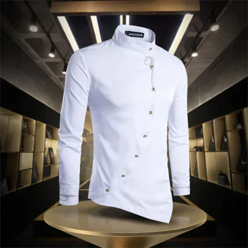 ELENA HARPER™  |  RETRO COLLAR SHIRT FOR MEN