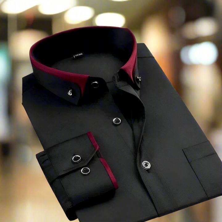 Albert Classic Long Sleeve Cotton Shirt - Elena Harper